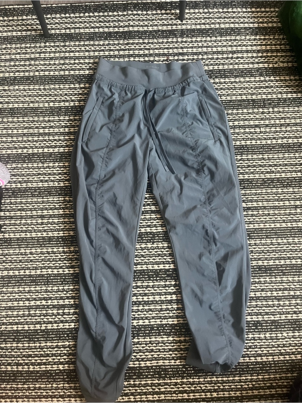 Athleta Gray Track Jogger Pants